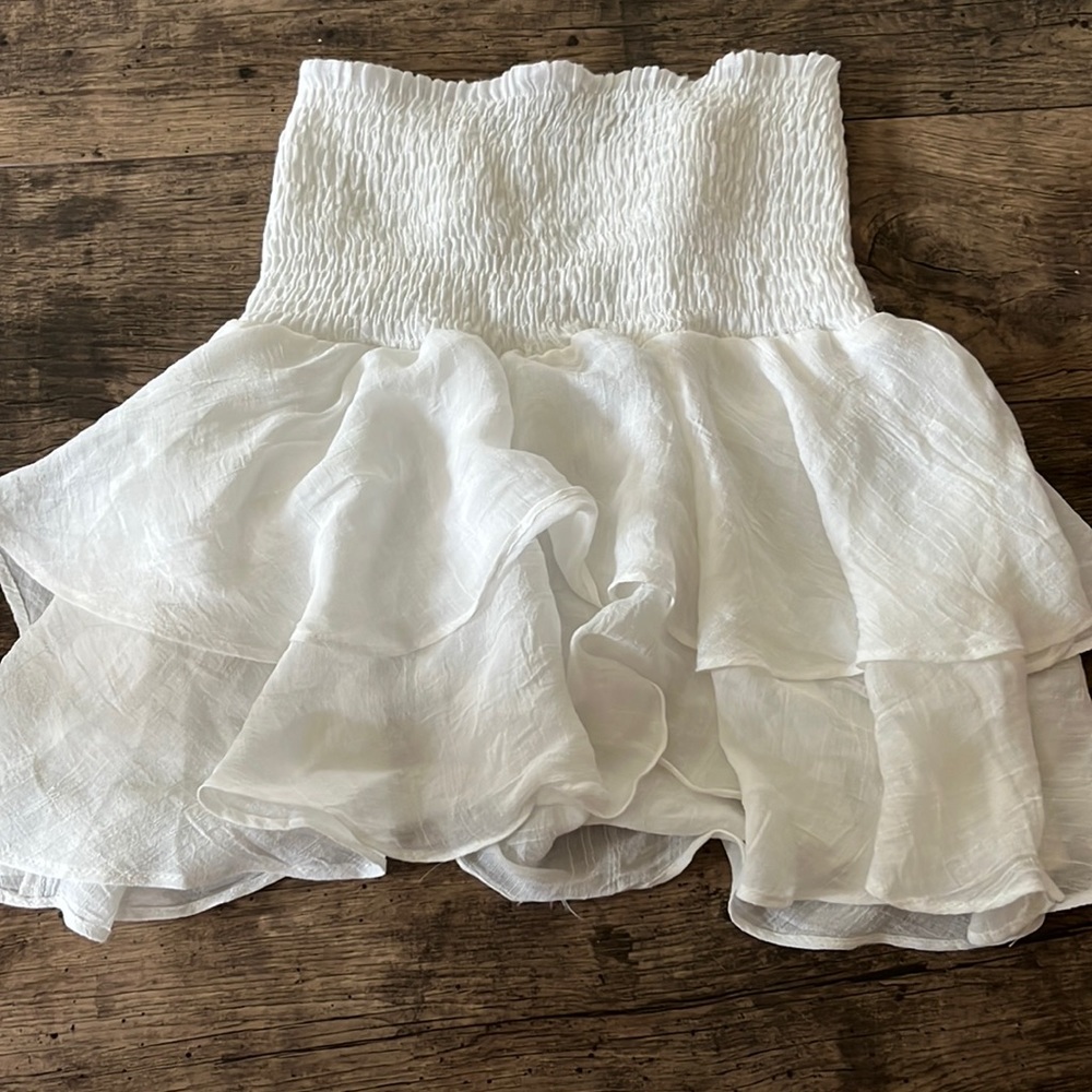 white skirt